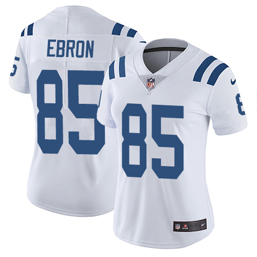 Indianapolis Colts #85 Limited Eric Ebron White Nike NFL Road Women Vapor Untouchable jerseys->youth nfl jersey->Youth Jersey
